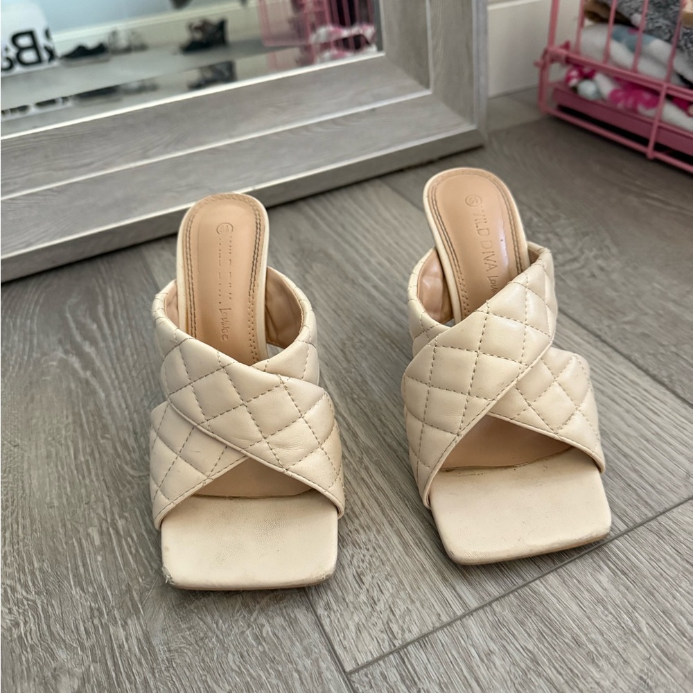Nude Puff Heels